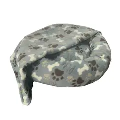 ELIZABETH PEPER - CAMA PARA MASCOTA ANTIESTRES 60CM CON MANTA AZUL