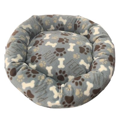 Imagen 2 del producto CAMA PARA MASCOTA ANTIESTRES 60CM CON MANTA AZUL