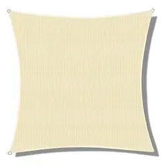 GENERICO - Toldo Vela Cuadrado 3x3 Mtrs Color Beig