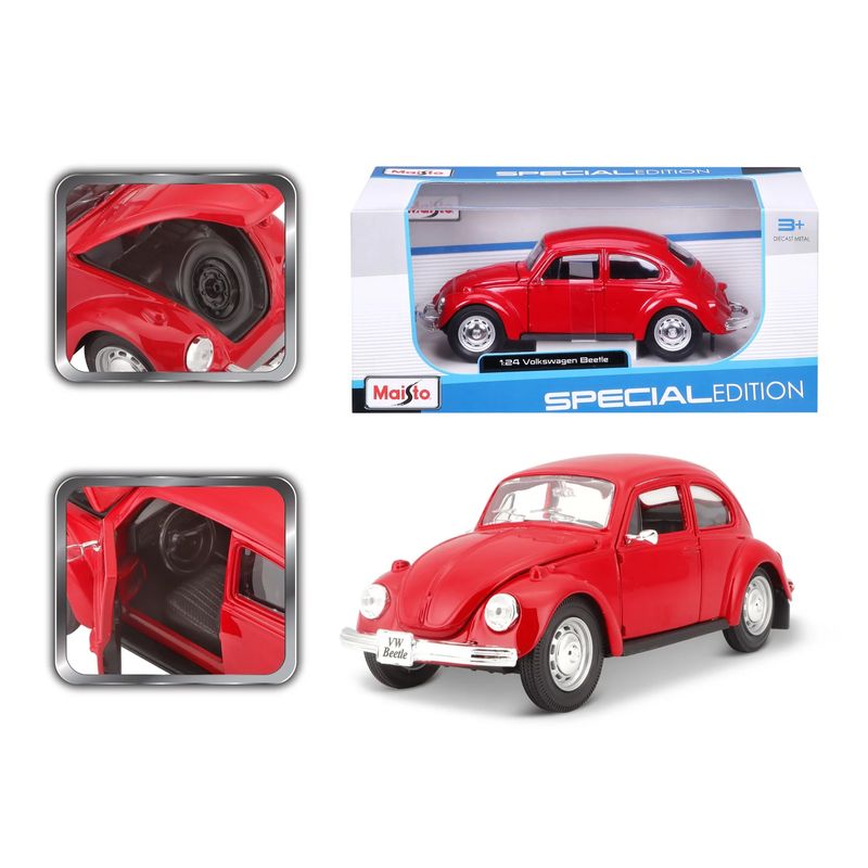 MAISTO - Auto Coleccion Maisto Volkswagen Beetle Rojo Esc124