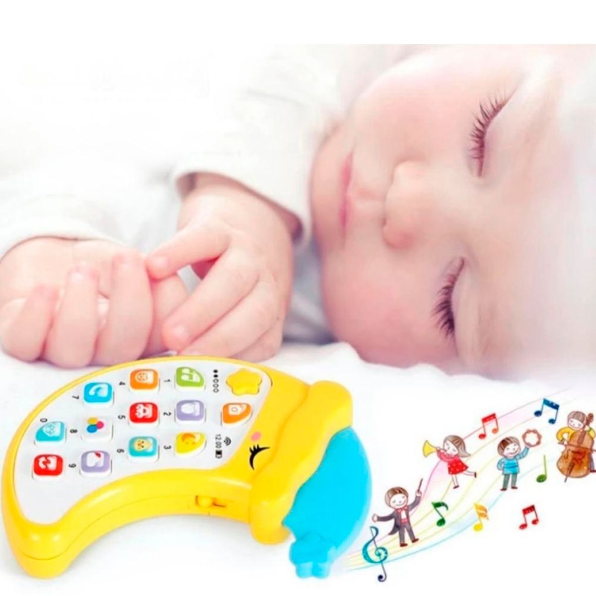 GENERICO - Teléfono Celular Musical Luminoso Mordedor Didáctico Bebés