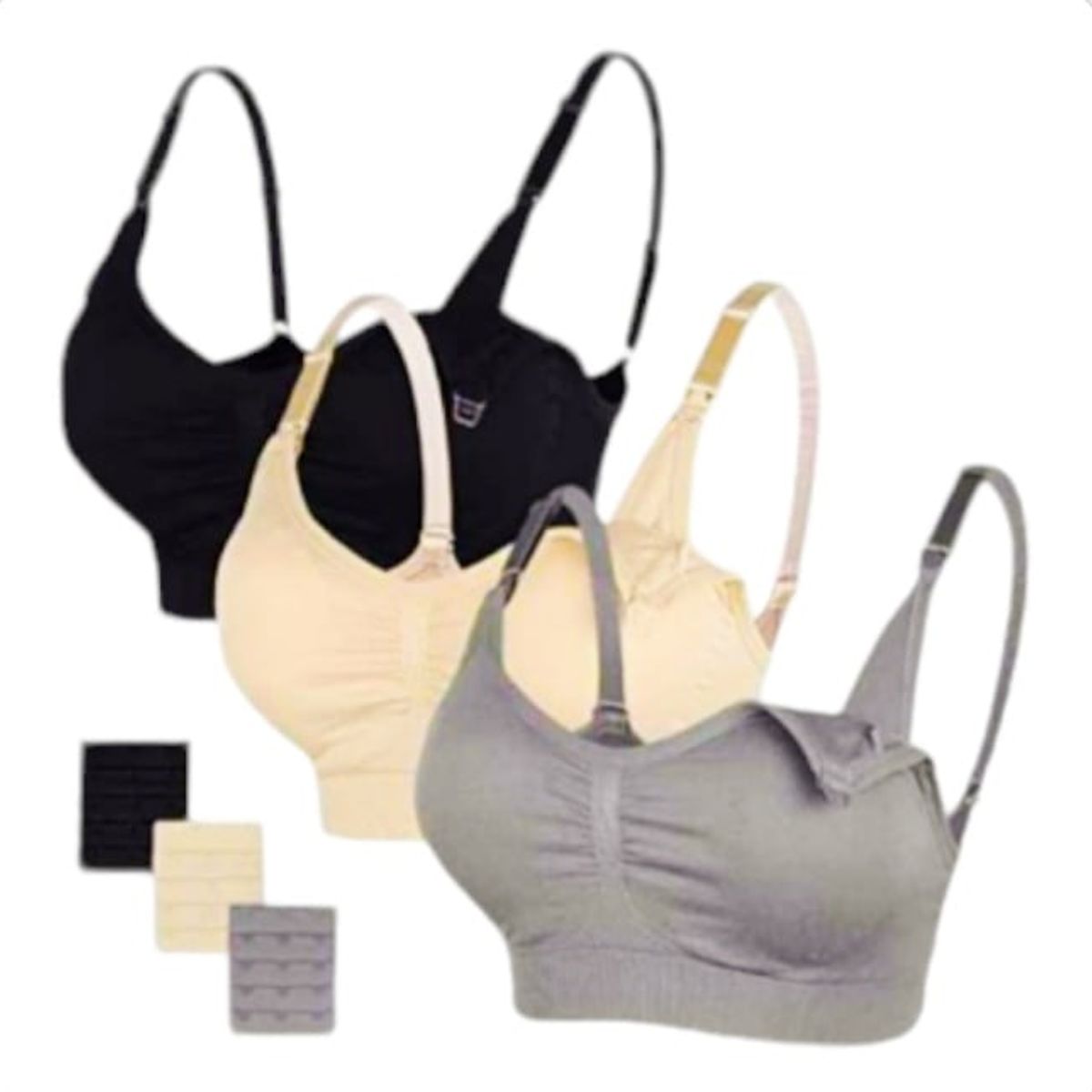 FASHIONS - Pack 3 Sostenes para Lactancia deportivos…