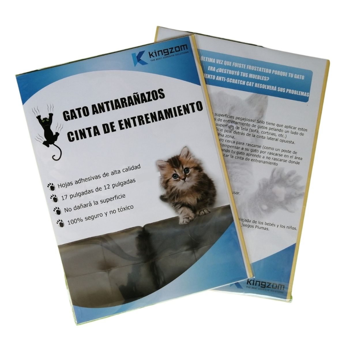 GENERICO - Protector Muebles Cinta Antiarañazos Gato 8 hojas