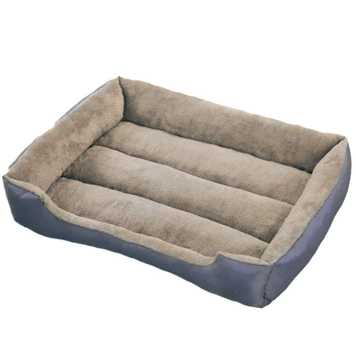 GENERICO - Cama XXl 75x95 Mascotas Perro grande Lavable Gato - Gris