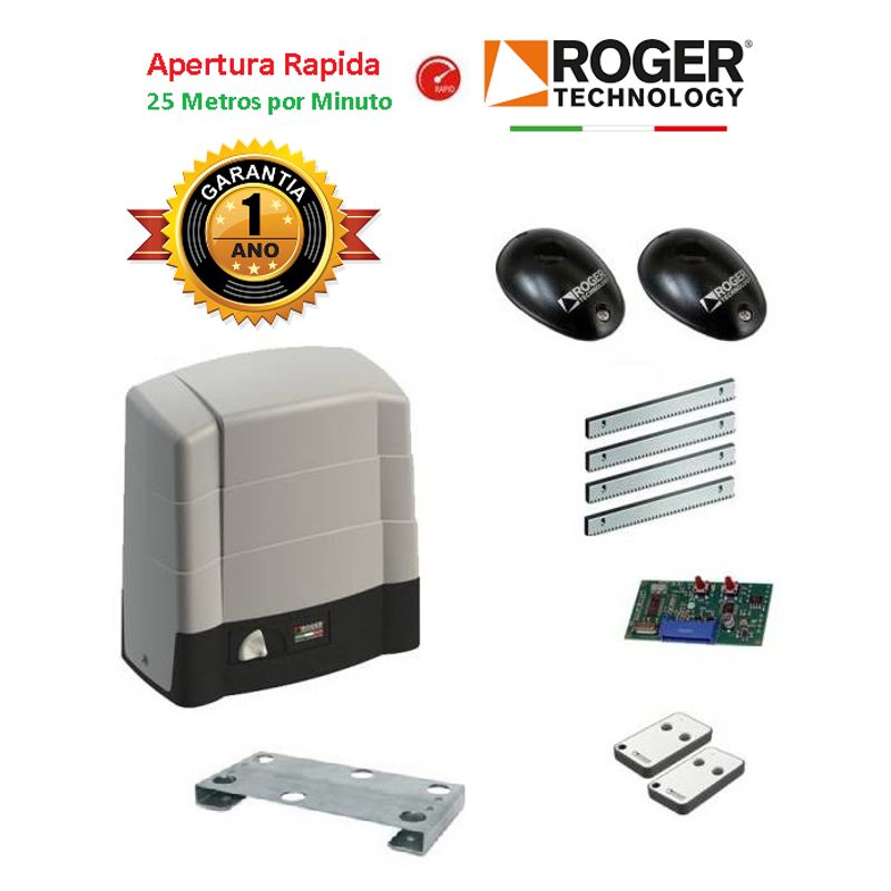 ROGER TECH - Kit Portón Eléctrico Roger 1500 con Foteceldas