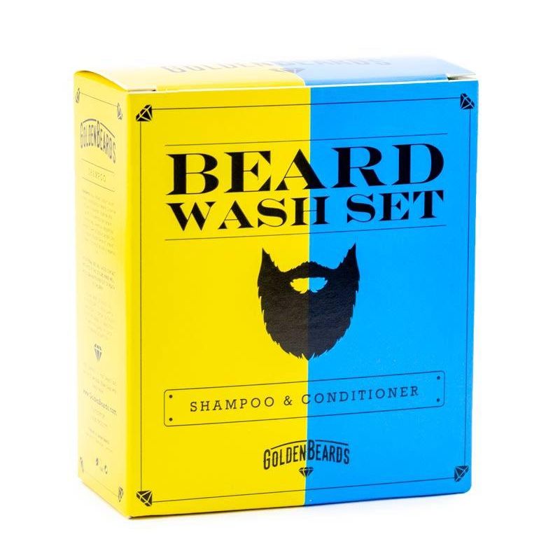 GOLDEN BEARDS - GOLDEN BEARDS KIT SHAMPOO Y ACONDICIONADOR PARA BARBA