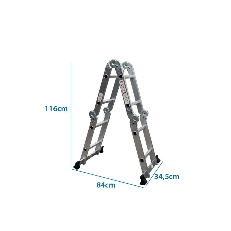 IGPRO - Escalera Multiproposito 2,5mt 8 Peldaños IGPRO