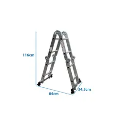 IGPRO - Escalera Multiproposito 2,5mt 8 Peldaños