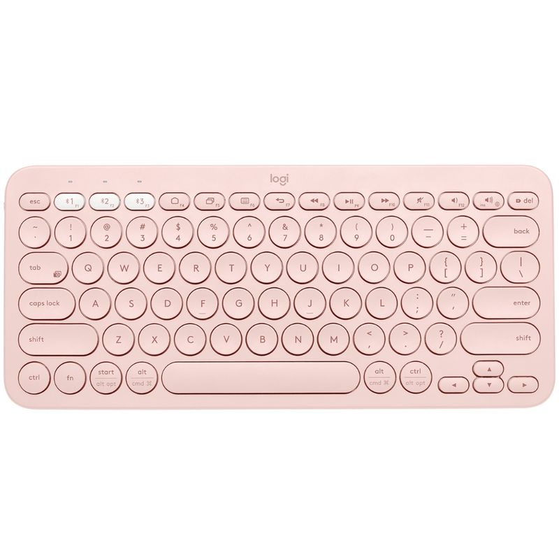 LOGITECH - Teclado Bluetooth Logitech K380 Español Rosa