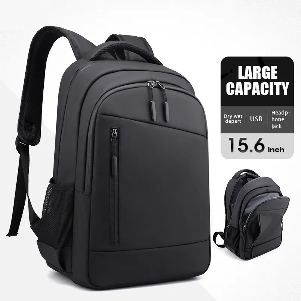 GENERICO - Mochila para Laptop impermeable con puerto USB 39 Litros ideal Viajes