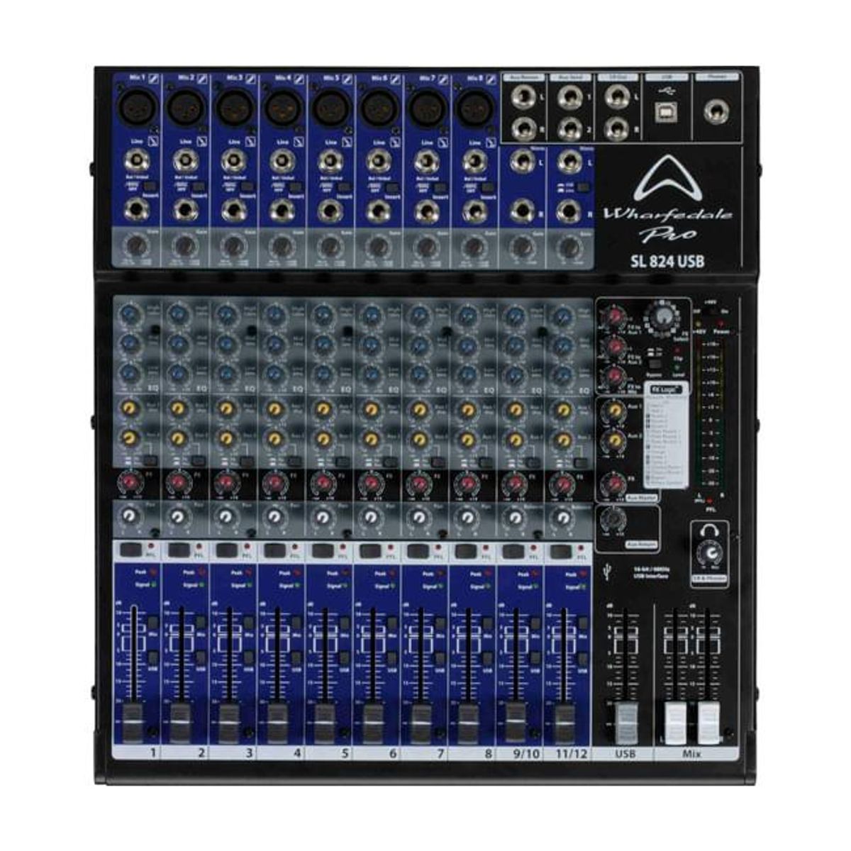 WHARFEDALE - SL 824 USB BK MIXER ANALOGO WHARFEDALE WHARFEDALE
