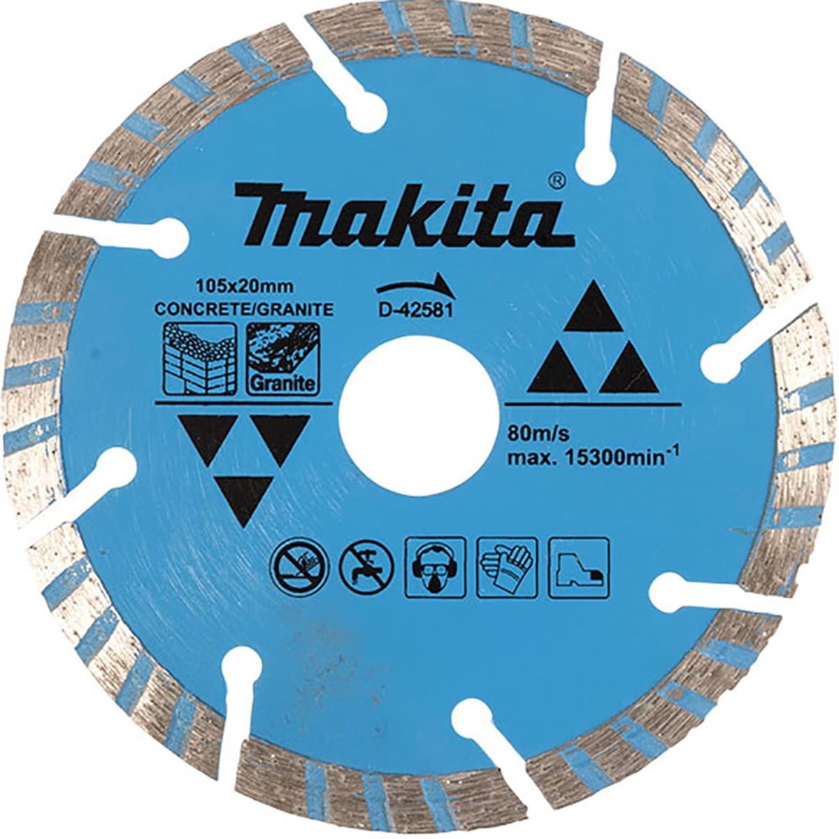 MAKITA - Disco Concreto Granito Turbo 105x20mm Makita D-42581