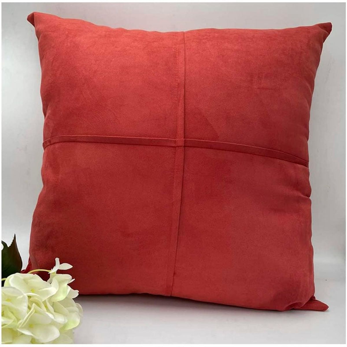 GENERICO - Fundas De Cojín de Semicuero Burdeo 50x50 pack de 02 unidades….