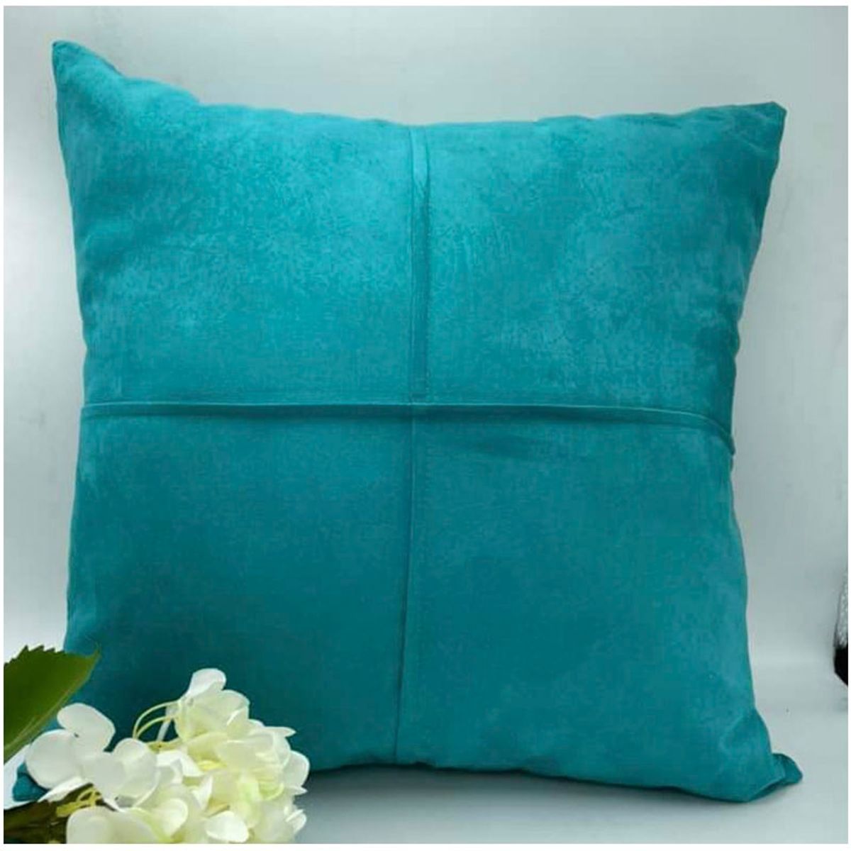GENERICO - Fundas De Cojín de Semicuero Turquesa 50x50 pack de 02 unidades….