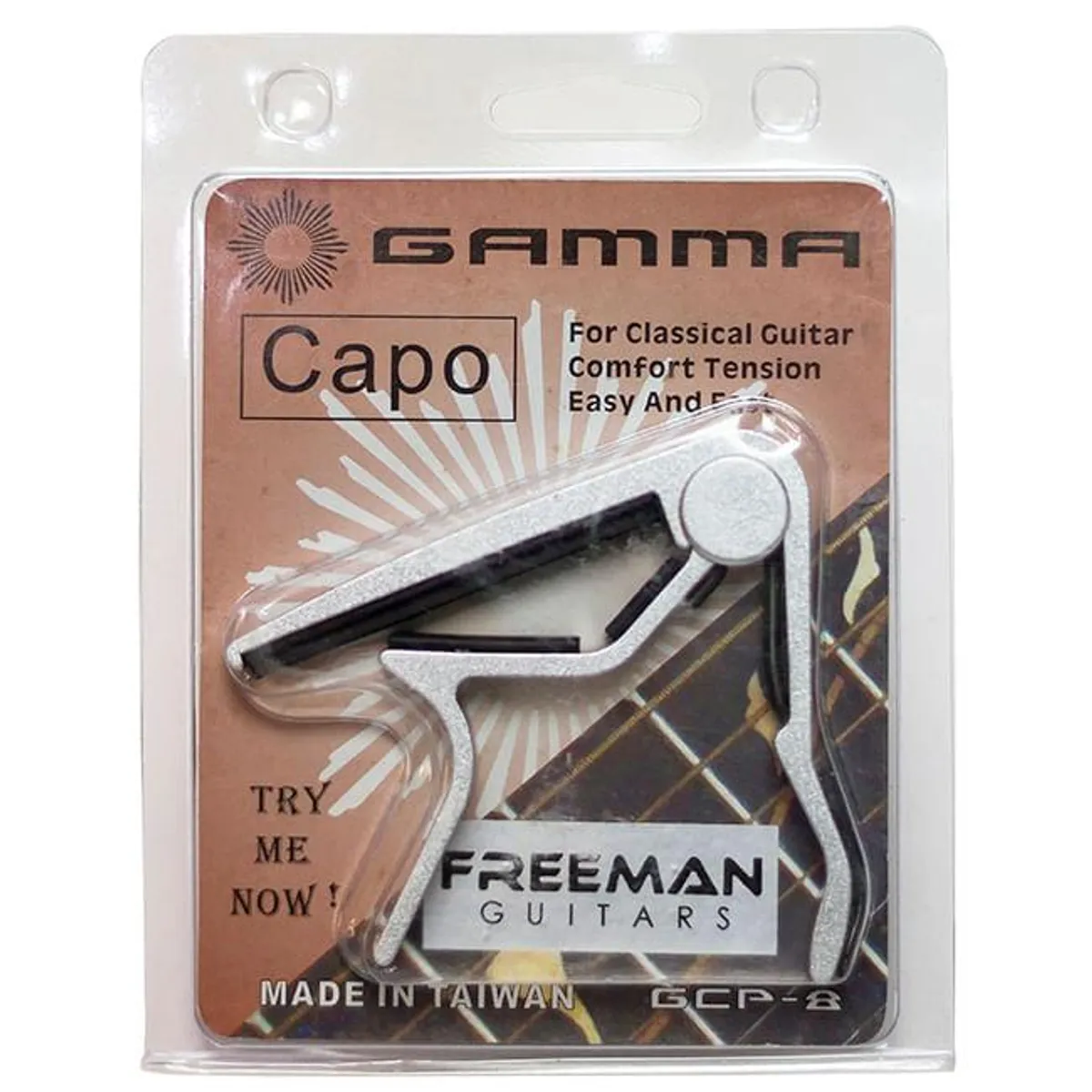 FREEMAN - Capo Para Guitarra Clásica Freeman FRGCP8 - Plateado