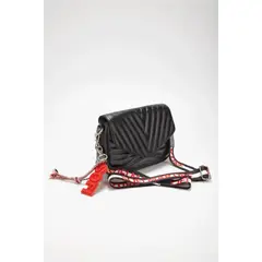 SOFI MARTIRE - Cartera Zendaya Cuero Negro