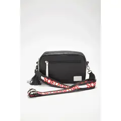 SOFI MARTIRE - Cartera Lali Cuero Negro