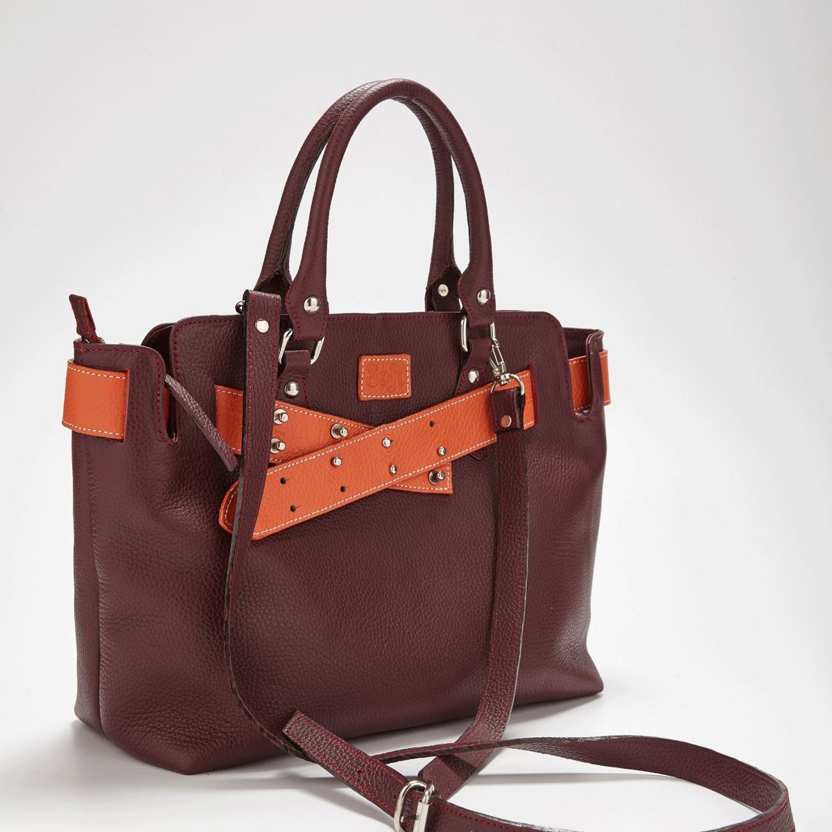 SOFI MARTIRE - Cartera SOFI MARTIRE Cuero Bordo Modelo 01SO1013