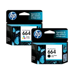 HP - Pack Tintas 664 Negro - Color Original