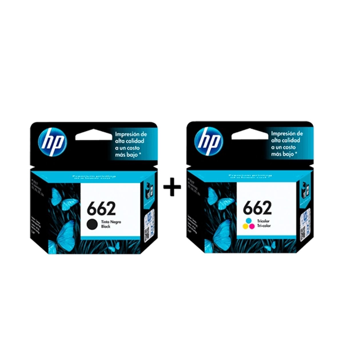 HP - Pack Tintas HP 662 Negro - Color Original