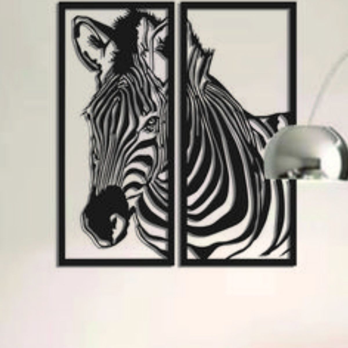 GENERICO - CUADRO DECORATIVO CEBRA  ARTESANAL EN MADERA MDF 3MM…