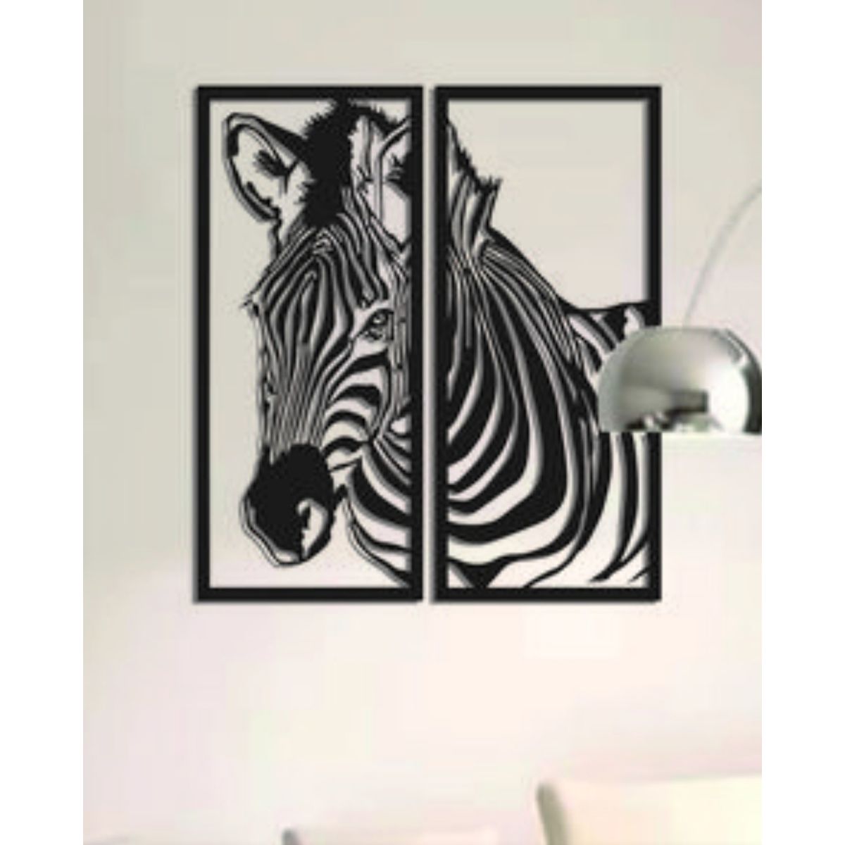 GENERICO - CUADRO DECORATIVO CEBRA  ARTESANAL EN MADERA MDF 3MM…