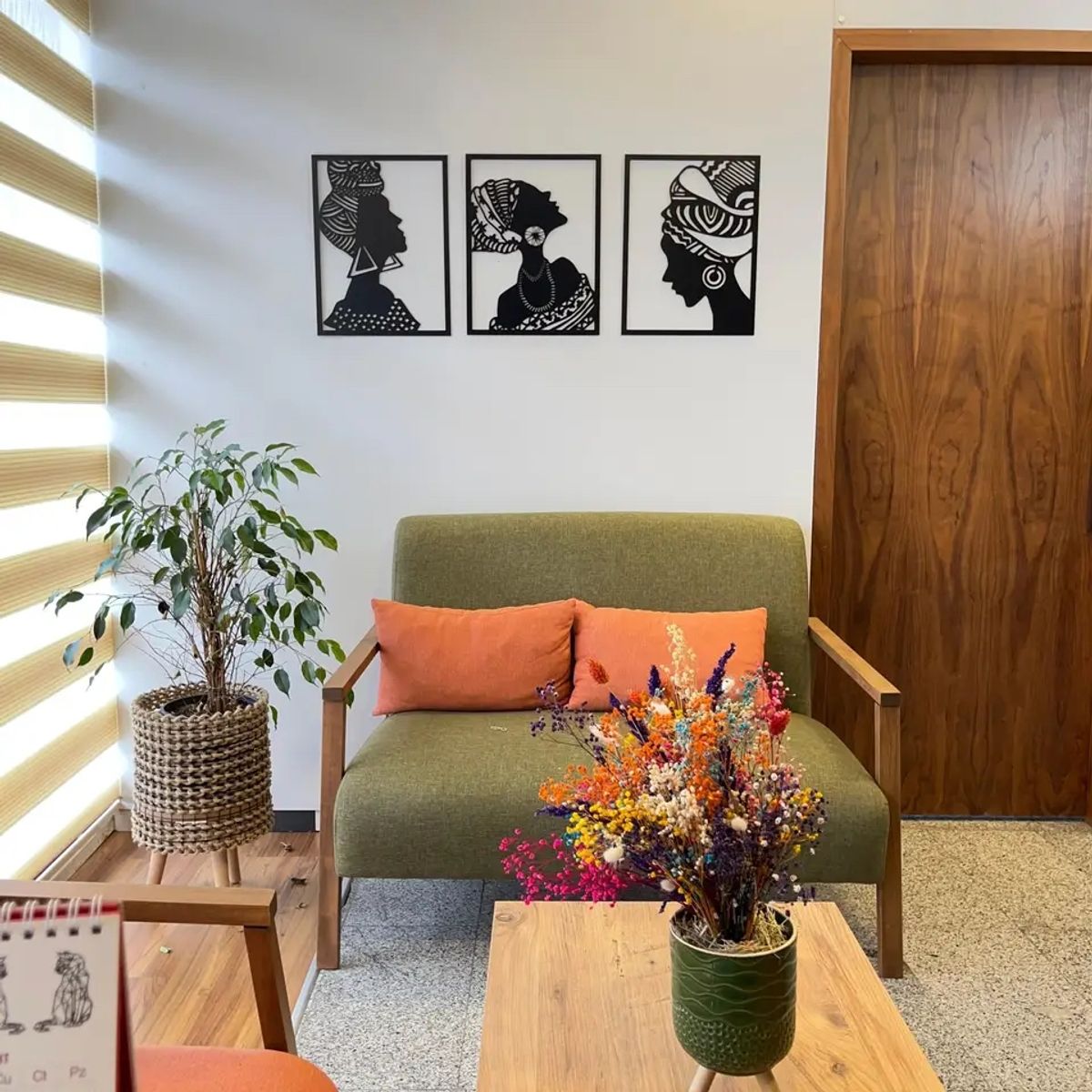 GENERICO - Cuadros Damas Africanas Artesanal x 3 Unidades