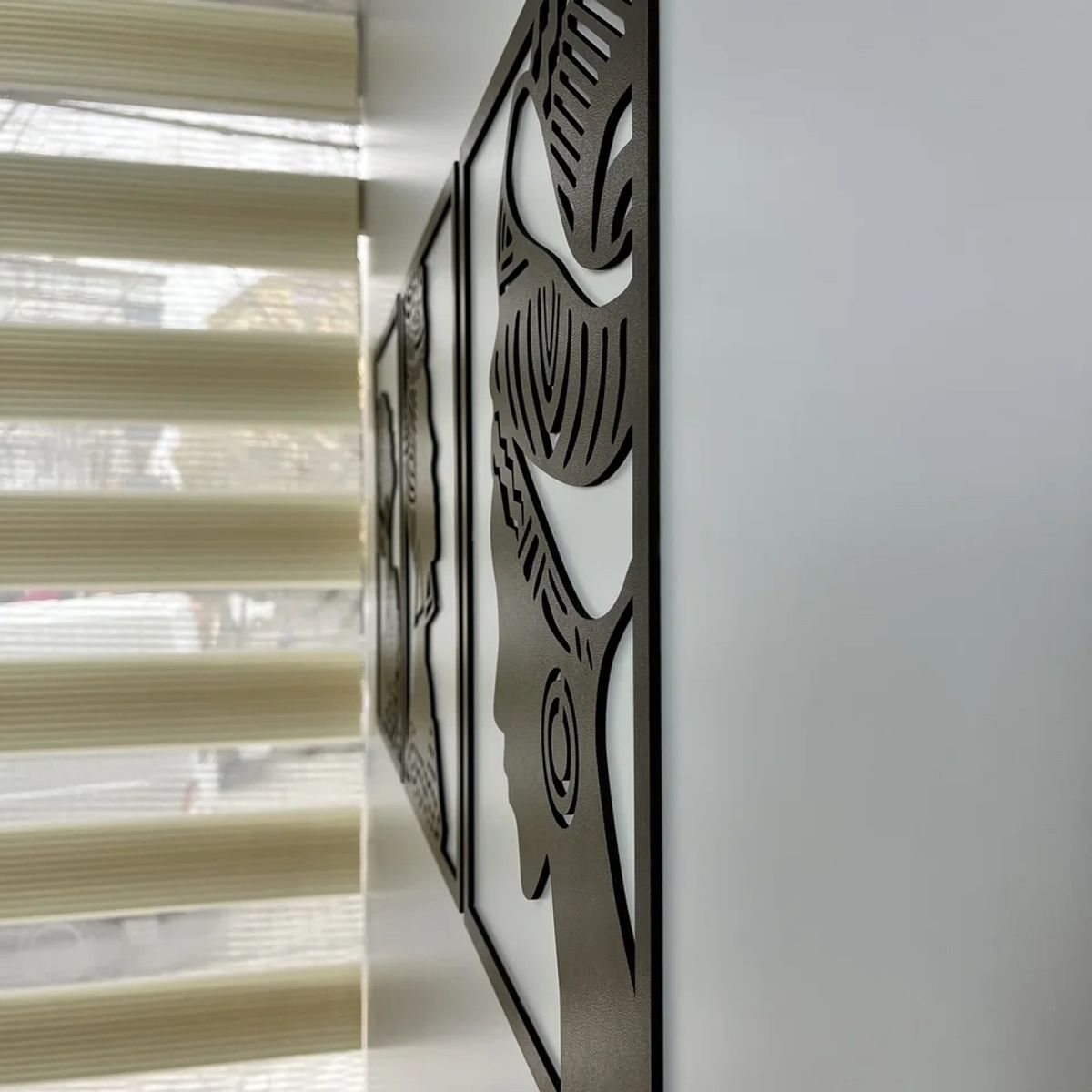 GENERICO - Cuadros Damas Africanas Artesanal x 3 Unidades