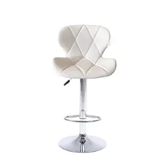 CASA BELLA - Silla Piso Bar Taburete Ajustable y Giratorio con Respaldo Pack 2