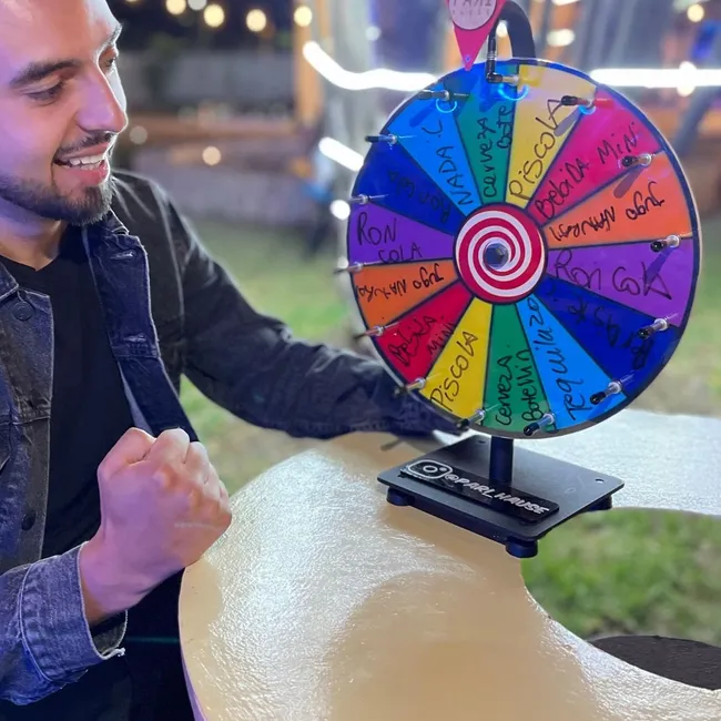 PARI HAUSE - Ruleta Giratoria de Premios  Metal Todas las edades