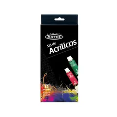 ARTEL - Set Acrílicos 12 colores de 12ml