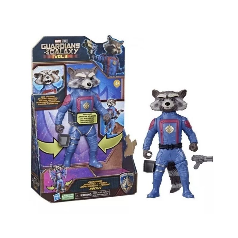 MARVEL - Figura Guardianes De La Galaxia Vol3 Titan Hero - Rocket