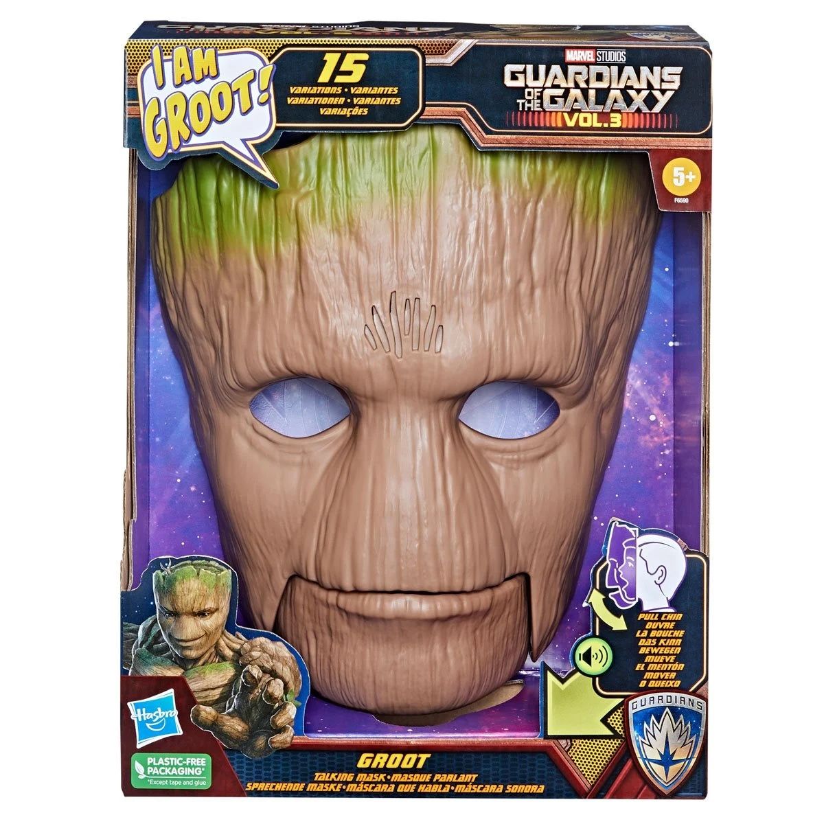 MARVEL - Mascara Groot Interactiva Guardianes De La Galaxia Vol3