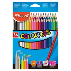 MAPED - Estuche 36 Lápices de Colores Largos