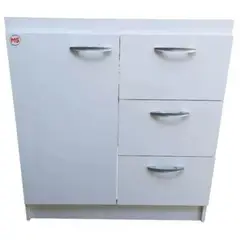 GENERICO - Mueble Base para Lavaplatos 80 Cm 3 Cajones Derechos
