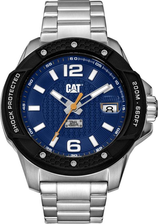 Reloj Analogo Caterpillar Hombre Sj-141-11-631 Shockmaster Evo Plateado TALLA UNICA