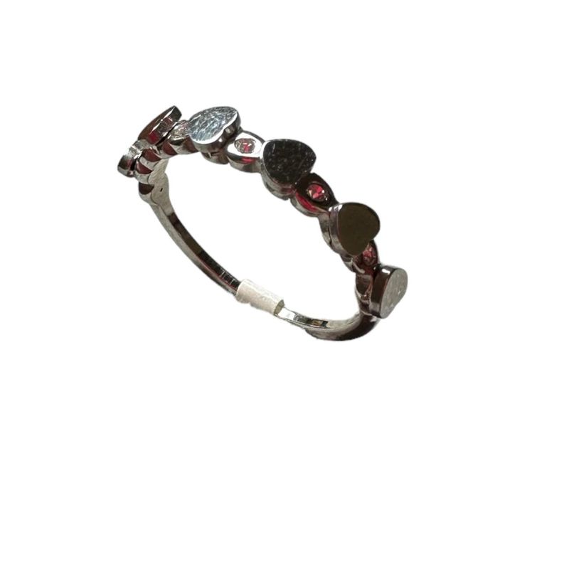 GENERICO - Anillo Corazones Silver