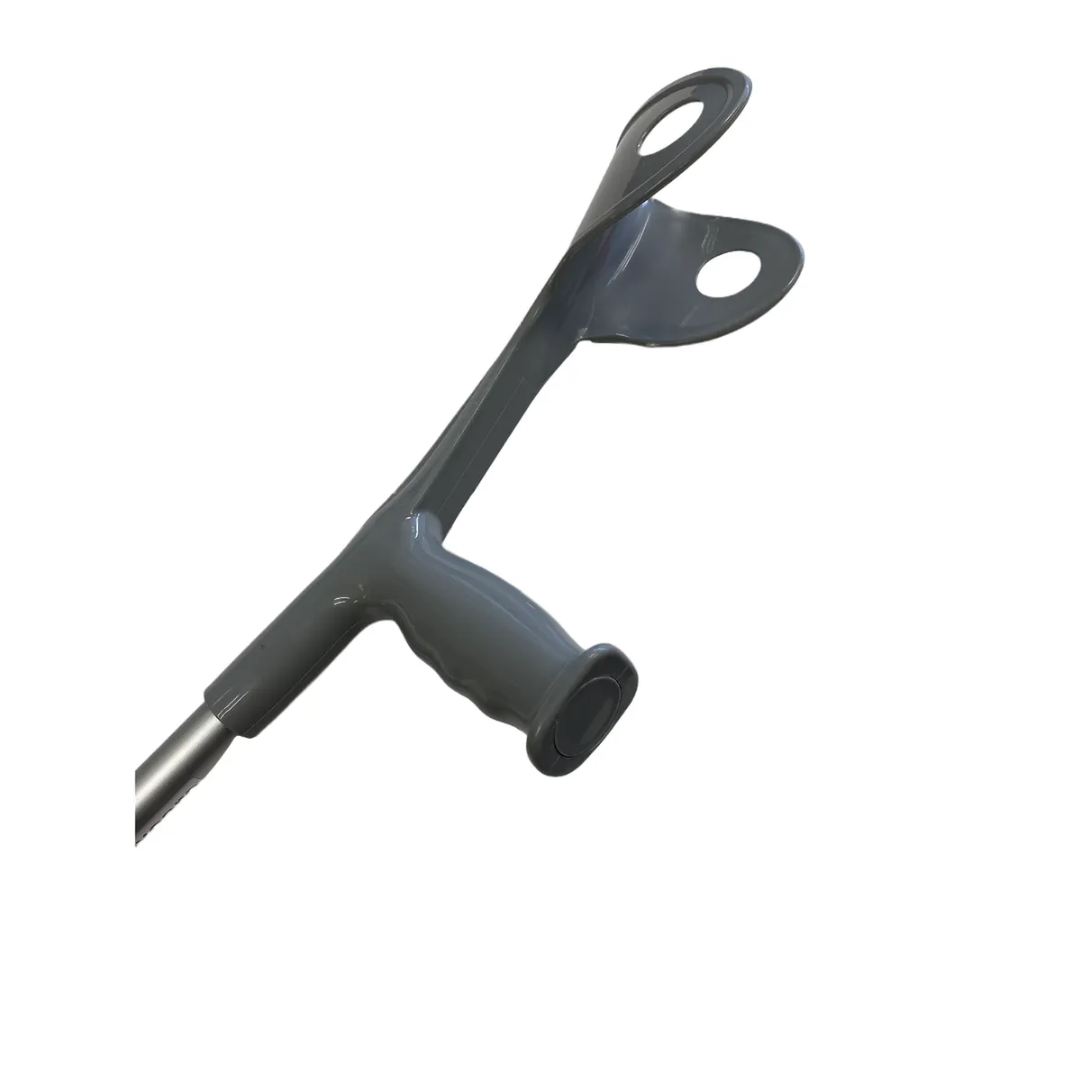 MAXCARE - Bastón Muleta Ortopédico Europeo Codera Fija Kids - Gris MAXCARE