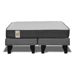 INNOVAMUEBLES - CAMA EUROPEA BD SILVER 2 PL GRIS