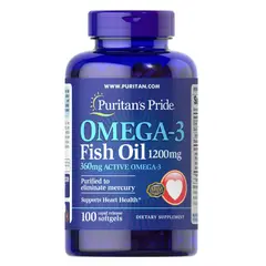PURITANS PRIDE - Omega 3 1200mg 100 Capsulas Blandas