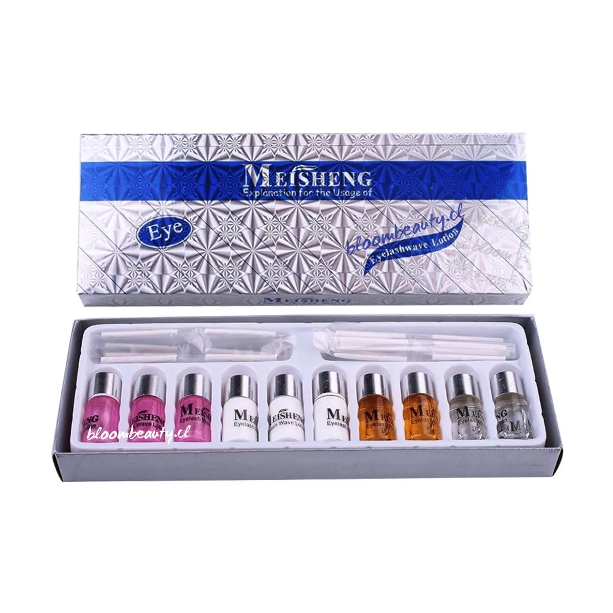 GENERICO - Kit Lifting Pestañas Bigudie silicona Pegamento y Cepillos