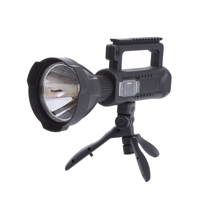 GENERICO - Linterna Led Largo Alcance 600 Metros Usb Trípode