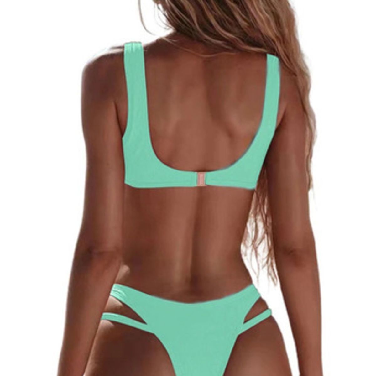 GENERICO - Traje De Baño Bikini Corte Alto Ahuecado Sexy 2 Piezas 2022.