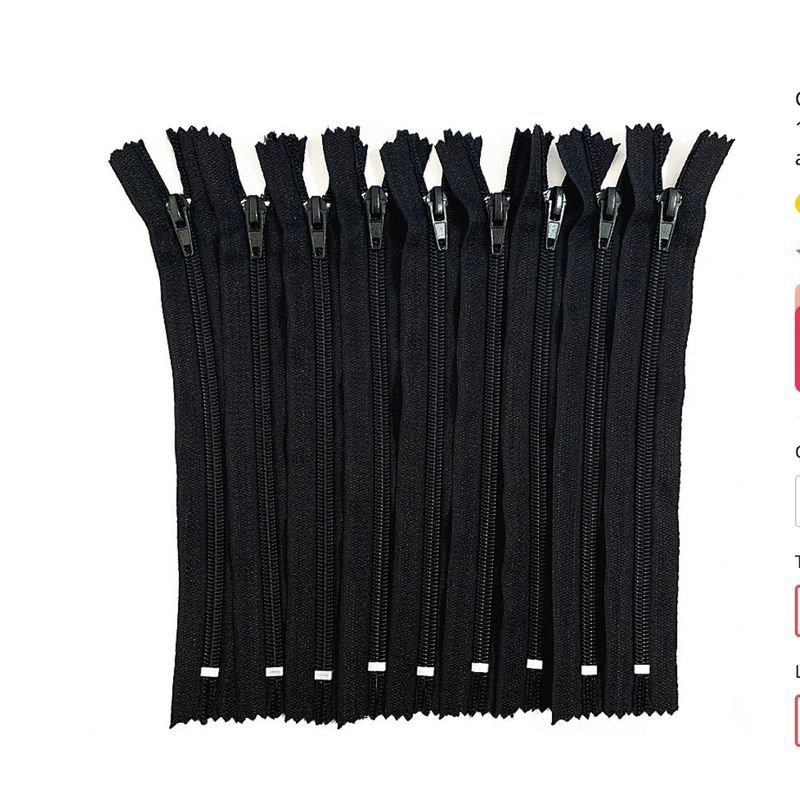 3M - Pack Cierres Separables color Negro de 75 Centimetros…