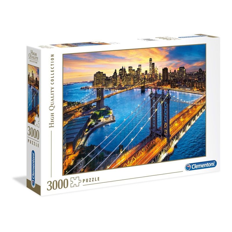 CLEMENTONI - Puzzle El Puente de Nueva York 3000 Piezas