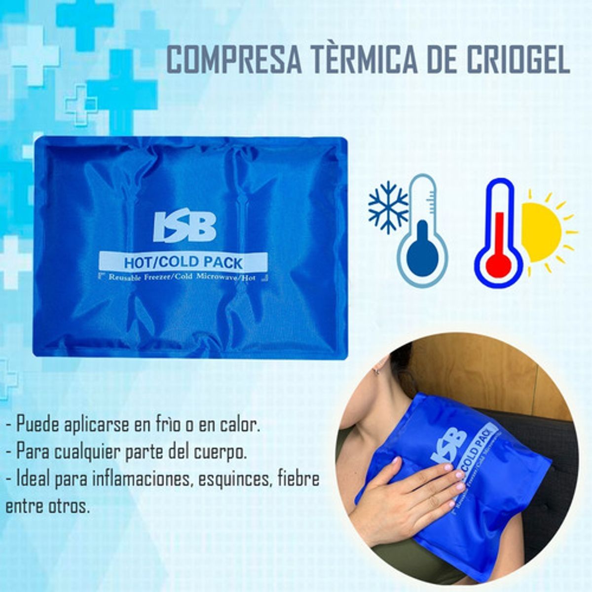 RAINBOW - Compresa Frio Calor Grande 33x25 cm