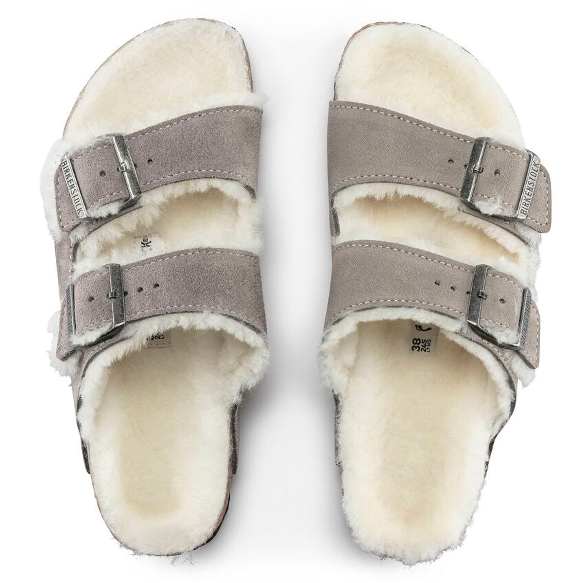 BIRKENSTOCK - Sandalia Arizona Sheepskin Stone Coin Birkenstock