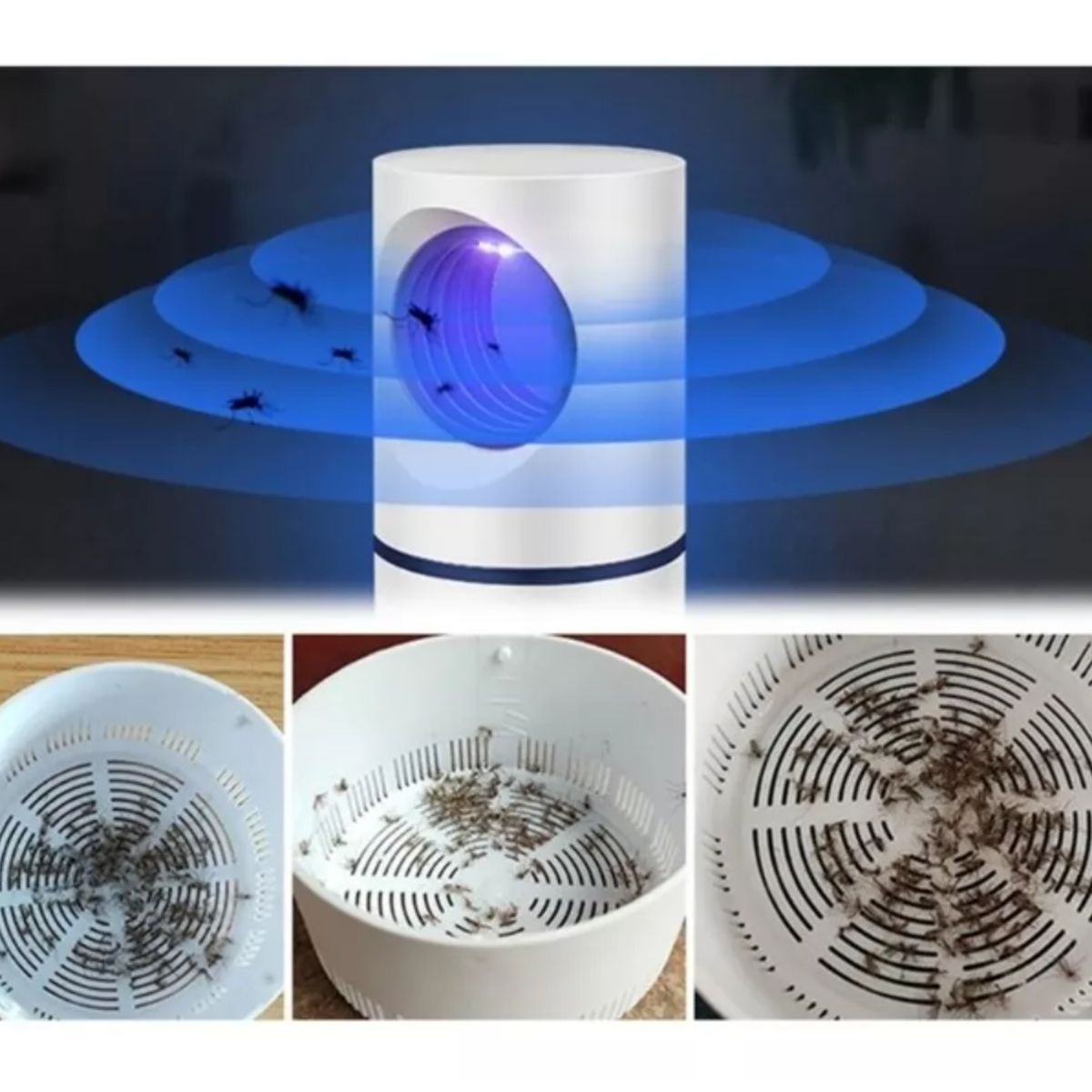 GENERICO - Lampara Mata Insectos Eléctrico Mata Zancudos Mata Mosquitos