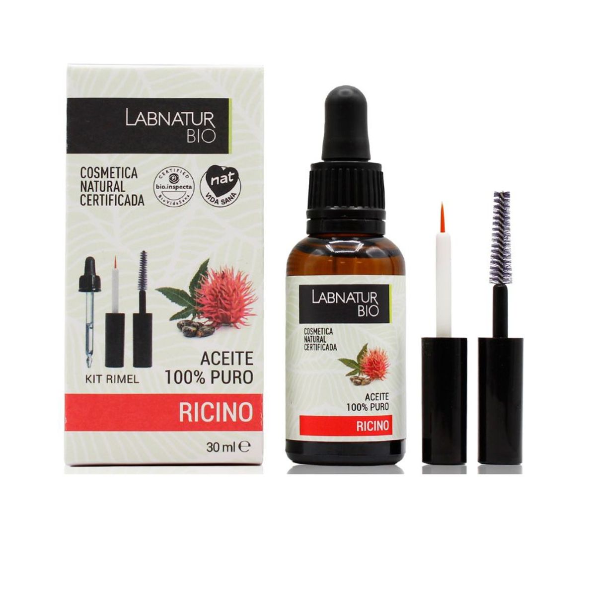 LABNATUR BIO - Aceite de ricino 30 ml + kit de aplicación