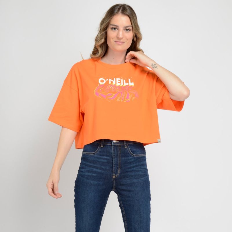 O'NEILL - POLERA MANGA CORTA THREAD NARANJO